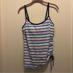 Beach House Multicolor Striped Swim Top
